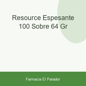 Resource Espesante 100 Sobre 6,4 Gr