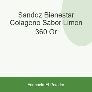 Sandoz Bienestar Colágeno Sabor Limón 360 gr