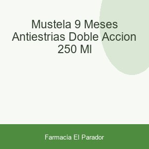 Mustela 9 Meses Antiestrias Doble Accion 250 ml
