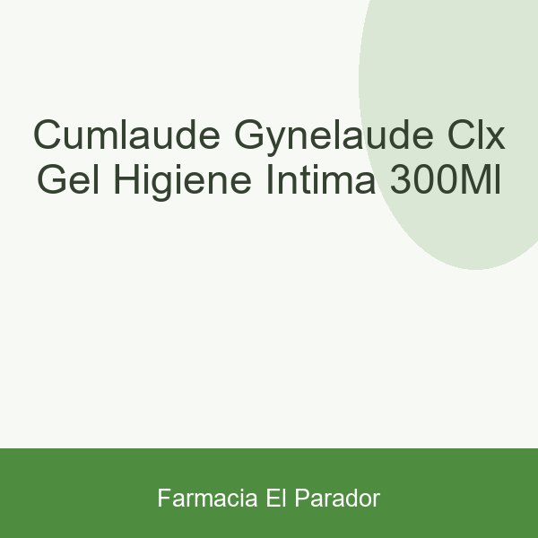 Cumlaude Gynelaude Clx Gel Higiene Íntima 300ml