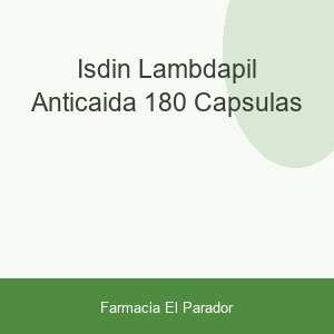 Isdin Lambdapil Anticaida 180 Cápsulas