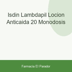 Isdin Lambdapil Loción Anticaída 20 Monodosis