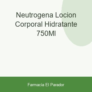 Neutrogena Loción Corporal Hidratante 750ml