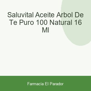 Saluvital Aceite Árbol de Té Puro 100% Natural 16 ml