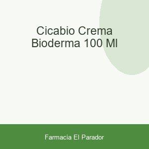 Cicabio Crema Bioderma 100 Ml