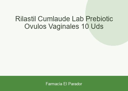 RIlastil Cumlaude Lab Prebiotic Óvulos Vaginales 10 uds