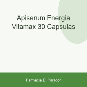 Apiserum Energía Vitamax 30 cápsulas