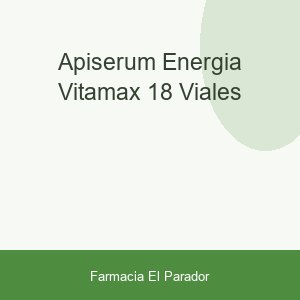 Apiserum Energía Vitamax 18 viales
