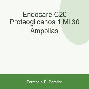 ENDOCARE C20 PROTEOGLICANOS  1 ML 30 AMPOLLAS