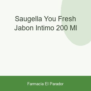 SAUGELLA  YOU FRESH JABON INTIMO  200 ML