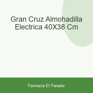 Gran Cruz Almohadilla Eléctrica 40x38 cm