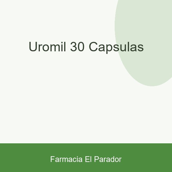 Uromil 30 Cápsulas