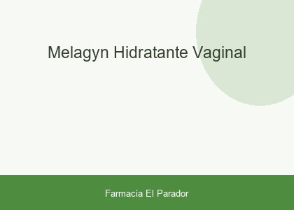Melagyn Hidratante Vaginal