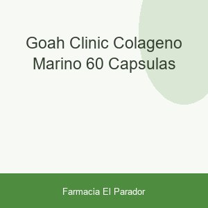 Goah Clinic Colágeno Marino 60 Cápsulas