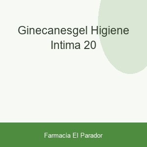 GINECANESGEL HIGIENE INTIMA 20