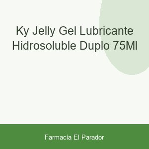 Ky Jelly Gel Lubricante Hidrosoluble Duplo 75ml