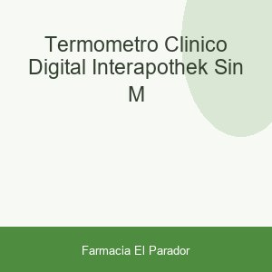 Termometro Clinico Digital Interapothek sin M