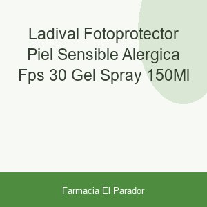 Ladival Fotoprotector Piel Sensible Alergica Fps 30 Gel-spray 150ml