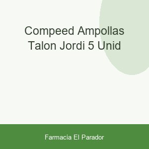 Compeed Ampollas Talon Jordi 5 Unid