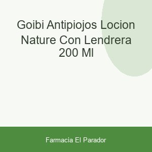 Goibi Antipiojos Loción Nature con Lendrera 200 ml