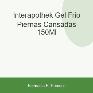 Interapothek Gel Frío Piernas Cansadas 150ml