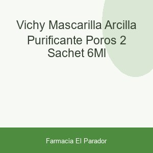 Vichy Mascarilla Arcilla Purificante Poros 2 Sachet 6ml