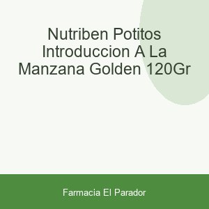 Nutribén Potitos Introducción a la Manzana Golden 120gr