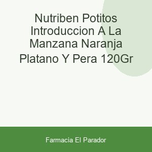 Nutribén Potitos Introducción a la Manzana, Naranja, Plátano y pera 120gr