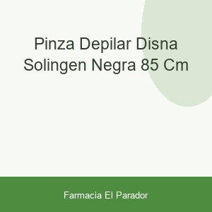 Pinza Depilar Disna Solingen Negra 8.5 Cm