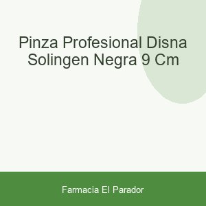 Pinza Profesional Disna Solingen Negra 9 Cm